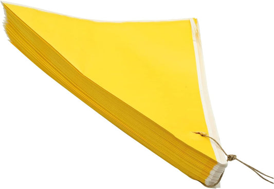100 Stk. Spitztüten gelb 125gr am Band     (Brief)