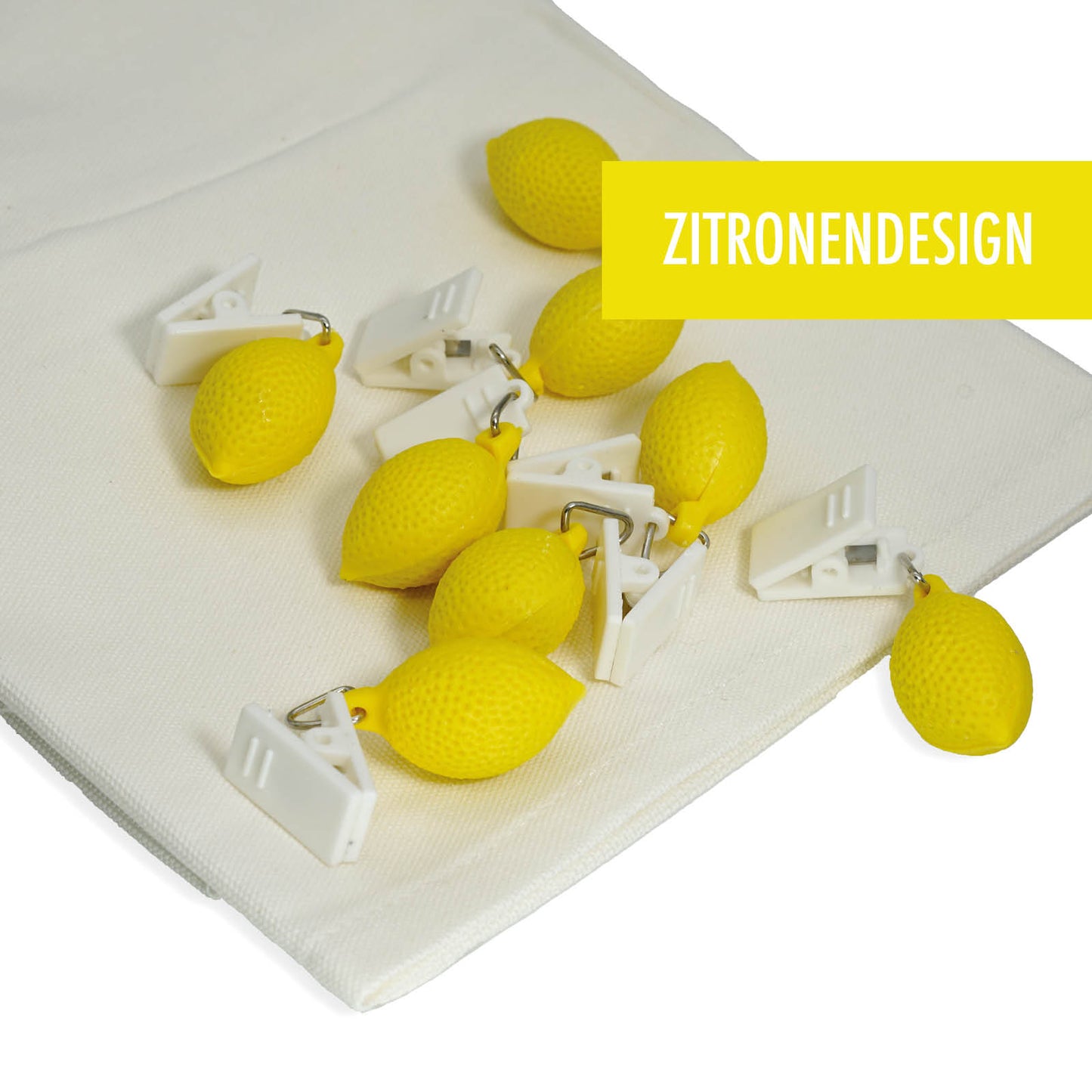 4er-Set Tischdeckenbeschwerer Zitrone / Kirsche / Erdbeer / Apfel