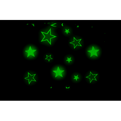 Kuscheldecke mit Sternen, Glow in the dark